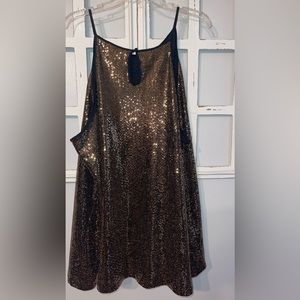 Torrid High Neck Sequin Tank Top